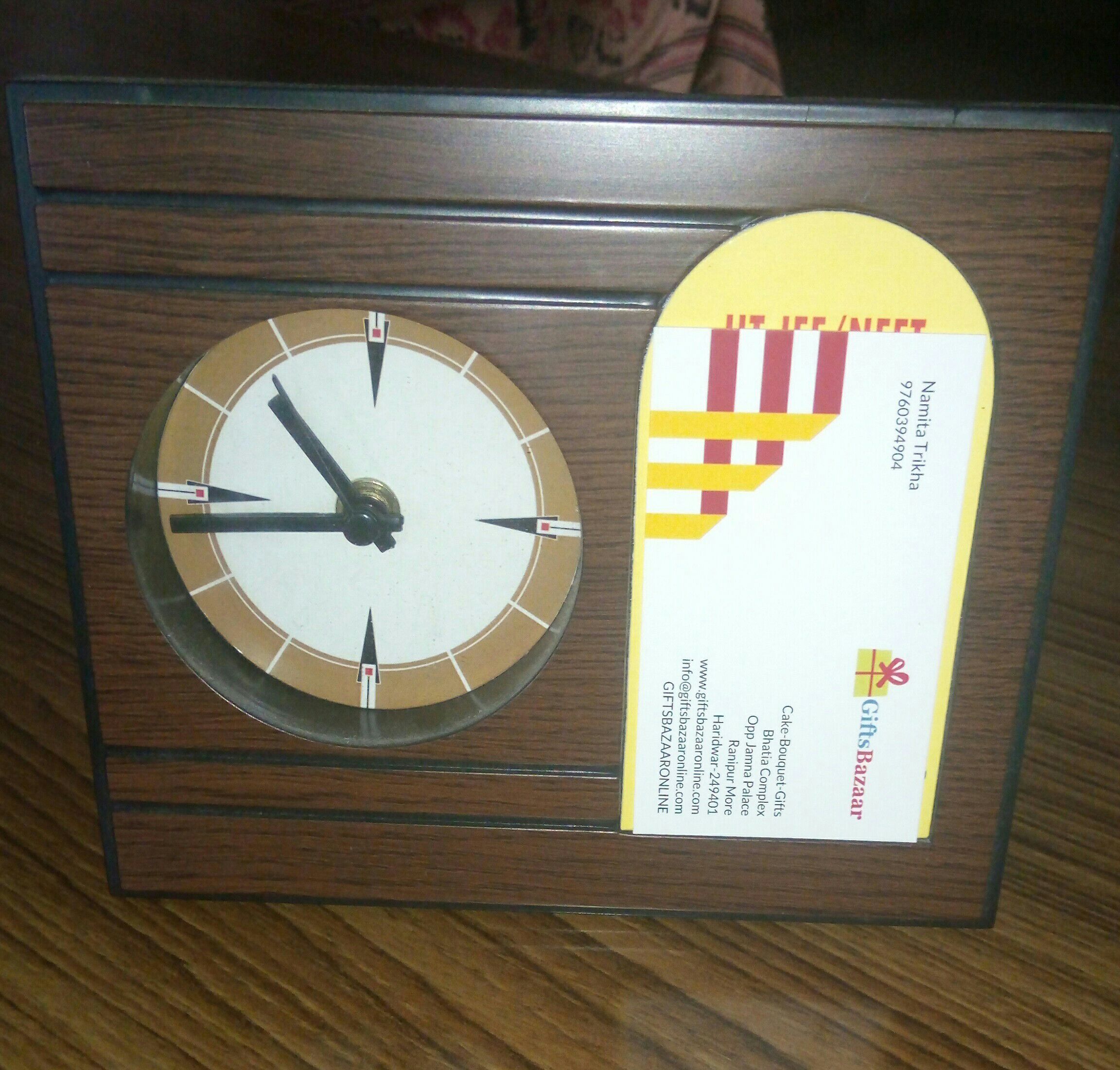 Personalised Desk Clock